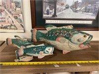 Wood carved fish