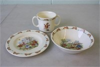 Royal Doulting Bunnykins , Plate, Bowl & Cup