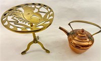 COPPER KETTLE WITH TRIVET