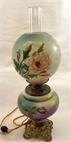 ANTIQUE PAINTED GONE WITH THE WIND LAMP