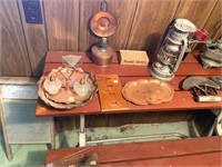 LOT OF COPPER, TINWARE & IRON