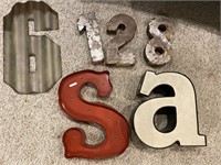 Group: SA 128 6 Metal Numbers and Letters