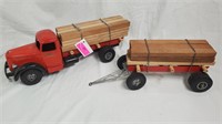 Smith Miller Log Truck w/ Pup Trailer