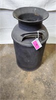 Milk Can - Painted Black - No Lid