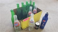 Pepsi Bottles, Japanese Mt. Dew Can, Green Bottles