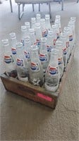 Pepsi Crate with Iowa/Iowa State Bottles