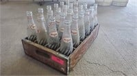Wooden Pepsi Crate with (24) Pepsi Bottles