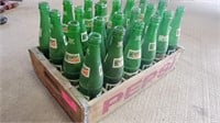 Wooden Pepsi Crate with (24) Mt. Dew Bottles