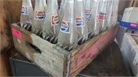 Wooden Pepsi Crate with (24) Bottles