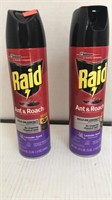 2- 17.5oz spray cans RAID.