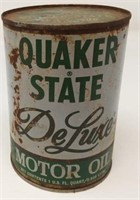 Quaker State DeLuxe Motor Oil Can, quart