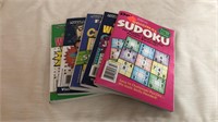5 cnt of Sudoku, Wordsearch, and Crossword Puzzle