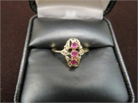 10KT RUBY YELLOW GOLD RING 1.8 GMS SIZE 6.25