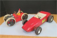 Nylint Grand Prix Race Car & Vintage Plastic Car