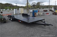 Black Steel Deck Tandem Axle Trailer - 18'