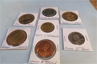 7 Presidential Tokens /Coins
