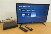23" Flatscreen TV with DVD Player & Remotes