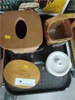 (3) Longaberger baskets and Longaberger Pottery