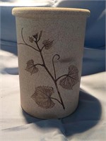 Studio pottery 6" utensil holder Mattison Maine