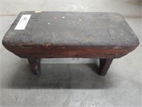 Primitive Wooden Mortise Foot Stool