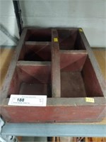 Primitive Wooden Divided Tray