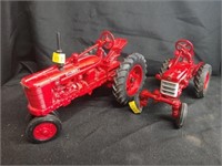 (2) 1:16 Scale Farmall Toy Tractors