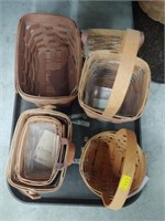 (5) Longaberger Small Baskets