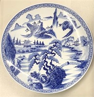 Large Asian Blue and White Charger