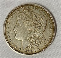 1921 Morgan Silver Dollar - D Mint Mark