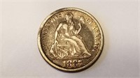 1887 S Seated Liberty Dime High Grade