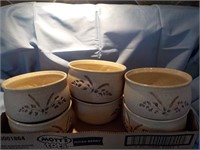 6 Studio pottery bowls Mattison Maine NY 6" dia