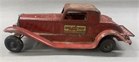 Early Pressed Steel Toy Fire Chief Car