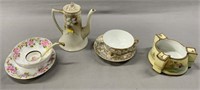 Hand Painted Nippon Porcelain Grouping