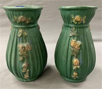 Pair of Weller Art Pottery Vases