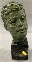 Small Modernist JFK Bust Sculpture