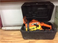 Mcculloch 358 Power Saw W/case Untested