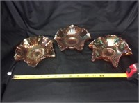 Fenton Ruffled Edge Bowls