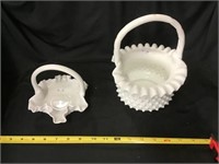 Milk Glass Baskets