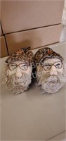 Duck Dynasty "Si Roberston" plush slippers, size
