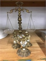 Brass Scale, Candle Holders