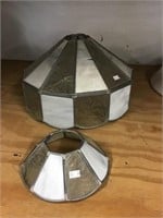 Leaded Glass Shades Damaged And Missing Parts