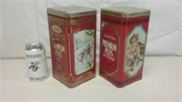 Two Collectible Premium Plus Crackers Tins