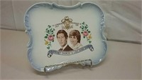 Commem. Plate Of Prince Charles & Lady Diana