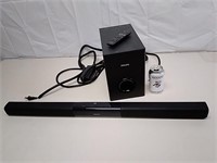 Philips Sound Bar W/ Woofer And Remote Untested