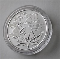 2011 Canada Fine Silver $20 Coin Leaf NO TAX