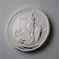 2020 British 1oz Fine Silver 2 Pounds Coin NO TAX