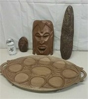Wooden Decor Incl. Mask