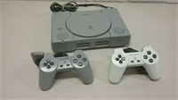 Sony Playstation Console W/ 2 Controllers Powers