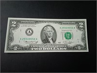 1976 US Unc Bi-Centennial $2 Banknote