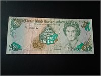 1998 Cayman Islands $5 Banknote